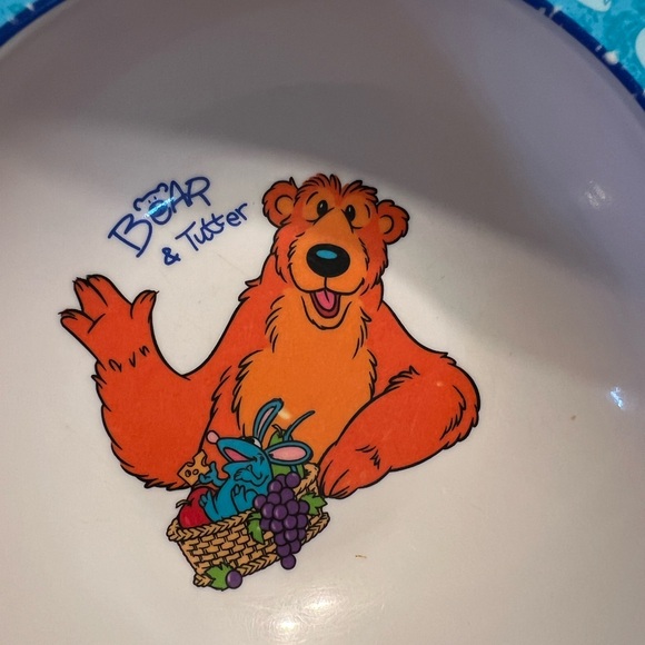 Vintage Bear In The Big Blue House Bowl Bear & Ritter Melamine Ware Disney - Picture 3 of 11